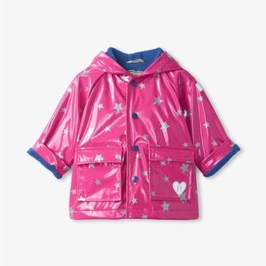 Hatley Kids Pink Star Raincoat